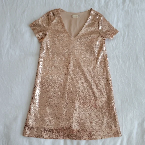 Altar'd State | Dresses | Altard State Rose Gold Sequin Dress | Poshmark